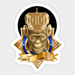 Simio Emperor or Golden Monkey King Sticker